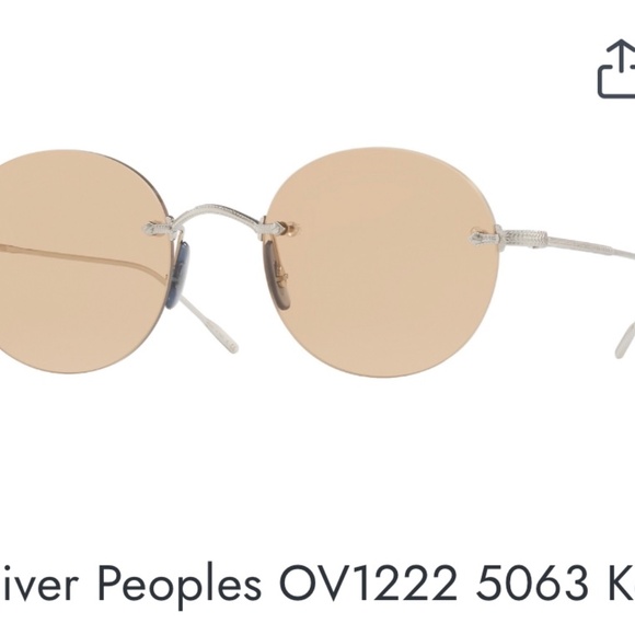 Oliver Peoples Round Brown Vintage Sunglasses OV 1222